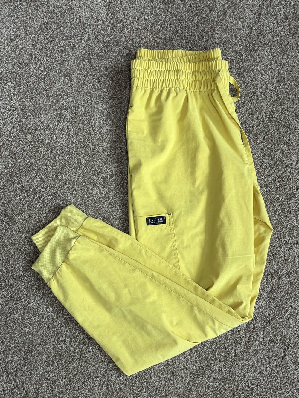 Koi Yellow Scrub Joggers